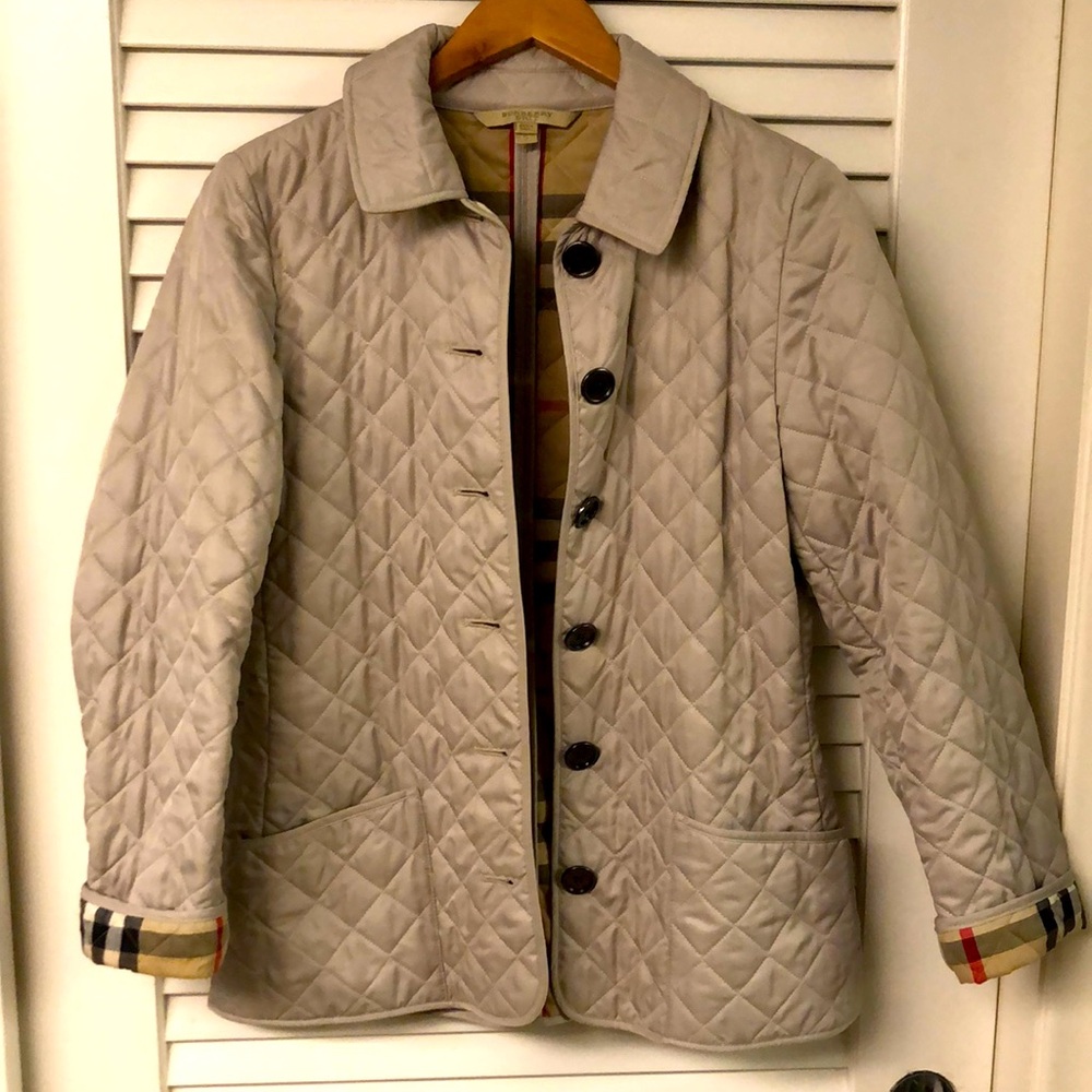 Burberry Britt diamond quilted barn jacket